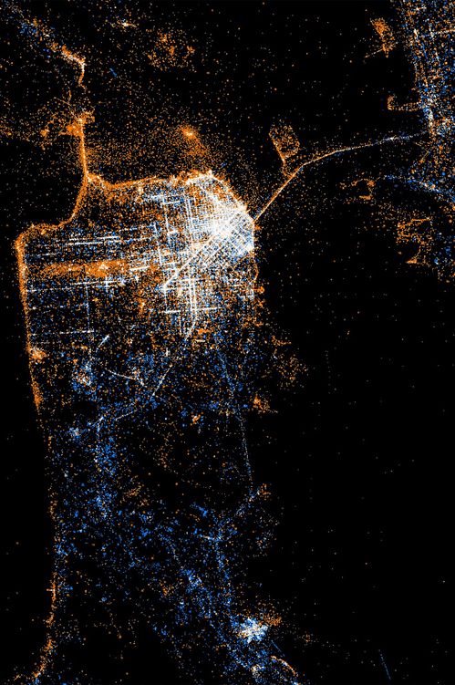 SF nighttime lights